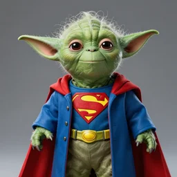 Yoda as Superman, hyperrealism
