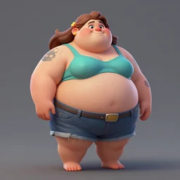 Chubbiness as a beautiful lady, 4k digital character design by Artgerm, WLOP, beeple, Hi-Fructose, James Jean, Andrei Riabovitchev, Marc Simonetti, yoshitaka Amano, Artstation, CGsociety