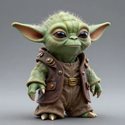 steampunk yoda, intricately detailed