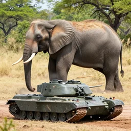 mix of tank and elephant