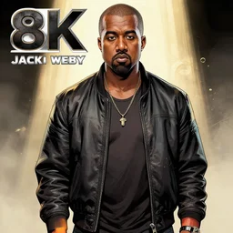 An illustration of a Kanye West themed comic book by Jack Kirby, 8K concept art, detailed, comic book style