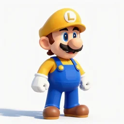 low poly luigi
