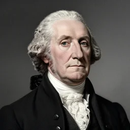 a portrait of a george washington, sigma 8 5 mm f / 1. 4.