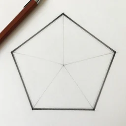 regular pentagon drawing
