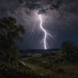 in the nature by jean - baptiste monge vray, octane, realistic lightning