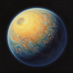 a beautiful matte painting of a sunning alient planet, d & d, fantasy, greg rutkowski, frank frazetta, alexandre chaudret, boris vallejo, michael whelan, miro petrov, hr giger, magali villeneuve, donato giancola, trending on artstation