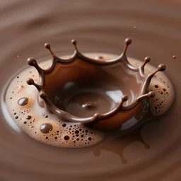 wave chocolate choco liquid brown dark splatter splash river pool molten light frothy.