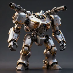 war mech with miniguns, highly detailed, 4 k, hdr, award - winning, octane render, trending on artstation, volumetric lighting