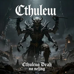 Cthulhu death metal album cover