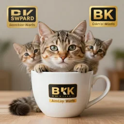 a cup full of cats, a cat inside of a mug, high definition, beautiful award winning photography, 8 k.