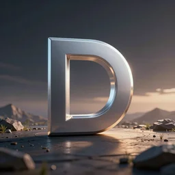 3d render of a new cool designed logotype!! using the unreal engine with professional lighting photo for a innovative Data Numbers Analytics Artifical Intelligence