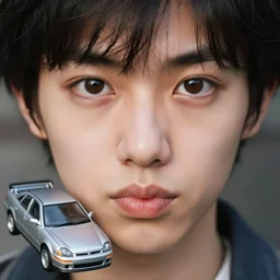 beautiful overhead perspective extreme closeup portrait photo in style of 1990s frontiers in 1/6 scale mercury model retrofuturism french seinen manga street fashion photography wachowski edition, focus on pursed lips, eye contact, highly detailed, soft lighting