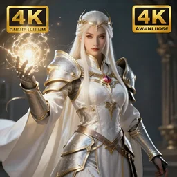 beautiful cleric warrior with light powers, highly detailed, 4 k, hdr, smooth, sharp focus, high resolution, award - winning photo, artgerm, photorealistic