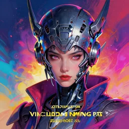 prompt! dream symmetry!! stunning portrait of a warrior mech cyberpunk head!! by victo ngai, kilian eng vibrant colours, dynamic lighting, digital art, winning award masterpiece, fantastically beautiful, illustration, aesthetically inspired by beksinski and dan mumford, trending on artstation, art by greg rutkowski, 8 k