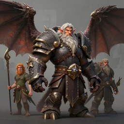 dwarf gryphon raider in the style of warcraft, ralph horsley, rossdraws, ilvya kuvshinov, stylized background, matte painting, maya, pixar, cinematic lighting, artstation, highly detailed, masterpiece, epic