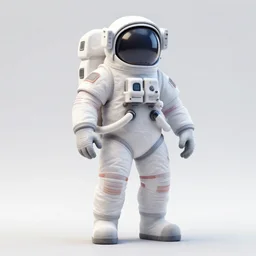 hyper-maximalist overdetailed 3d sculpture of an astronaut by clogtwo and ben ridgway inspired by beastwreckstuff chris dyer and jimbo phillips. 3d infused retrofuturist style. Hyperdetailed high resolution. Highquality ender by binx.ly. Dreamlike surreal polished render by machine.delusions. Sharp focus.