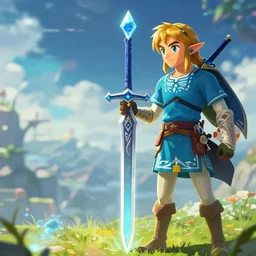 link from zelda in real life with crystal sword