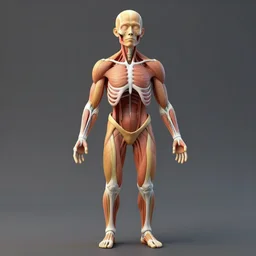 anatomical synthetic human, 3 d rtx