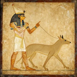 an ancient egyptian painting of netstalking