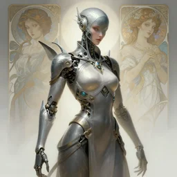 organic cyborg, ninja, diffuse lighting, fantasy, intricate, elegant, highly detailed, lifelike, photorealistic, digital painting, artstation, illustration, concept art, smooth, sharp focus, art by John Collier and Albert Aublet and Krenz Cushart and Artem Demura and Alphonse Mucha