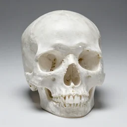 a skull made out of clear quartz