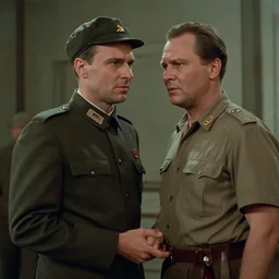 film still from the Soviet movie Diamond Arm