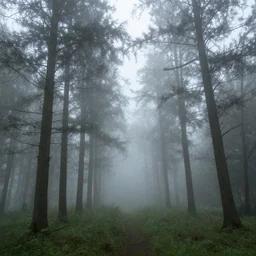 fog that is creating trees