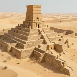 detailed and highly intricate art of standstone walls protecting a large desert kingdom, 8 k concept art illustration