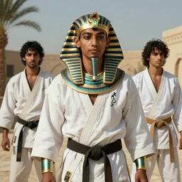 a detailed fantasy character portrait of Egyptian film actor ahmed zaki as god of karate by lauri blank, artgerm, evelyn de morgan, 8K, 50mm lens
