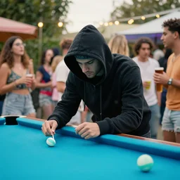 hacker at a pool party