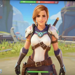 Emma Watson screenshot from overwatch play of the game