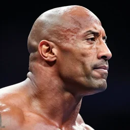 dwayne the rock johnson head his body is a rock