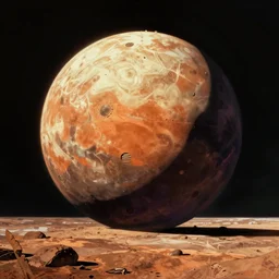 attack on mars by salvador dali