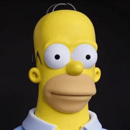 studio portrait of man that looks excactly like homer simpson, lookalike, as if homer simpson came to life, soft light, black background, fine skin details, close shot, award winning photo by eolo perfido
