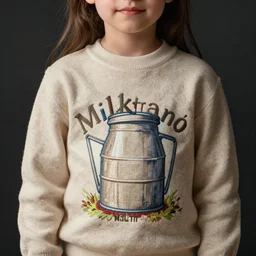 milktank texture print fashion kids clothing