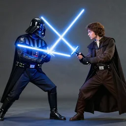 Elijah Wood Frodo vs Darth Vader in lightsaber combat