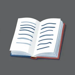 vector art of text book