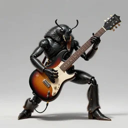 dung beetle playing heavy metal on a guitar, extremely detailed, sharp focus, wide view, full body shot, smooth, digital illustration, by james jean, by rossdraws, frank franzzeta, mcbess, sakimichan, brosmind, steve simpson