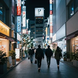 late night wandering in tokyo, neon, nighttime