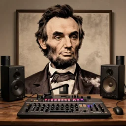 abraham lincoln as electronic music producer