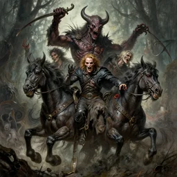 the platonic ideal of wild hunt cletus kasady carnage nazgul, detailed, intricate, hyperrealism, intense, scary art by brock hofer and artgerm and greg rutkowski and alphonse mucha