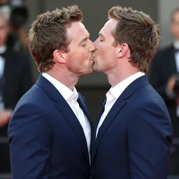 scott morrison kissing his twin brother on the bottom