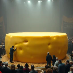 world's largest dutch cheese, world record, highly detailed
