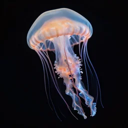 A huge jellyfish in space caught by James Webb telescope, Realistic, HDR, Clear Image,