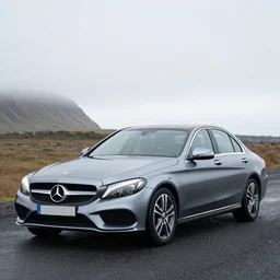 grey mercedes - benz c - class ( w 2 0 4 ) in iceland
