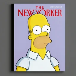 real - life homer simpson on the cover of the new yorker magazine