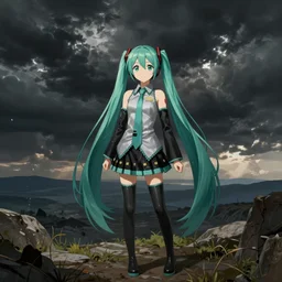 hatsune miku. by rembrandt, konstantin razumov