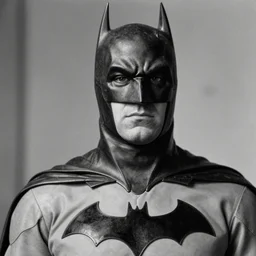 a close - up old black and white photo, 1 9 1 3, depicting batman fighting a bad guy in an ally of new york city, rule of thirds, historical record