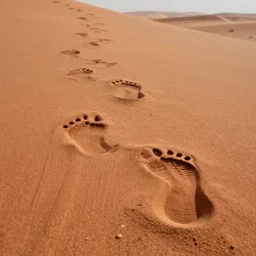 alien footprints on Mars, 8k