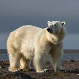a polar bear getting interrogated